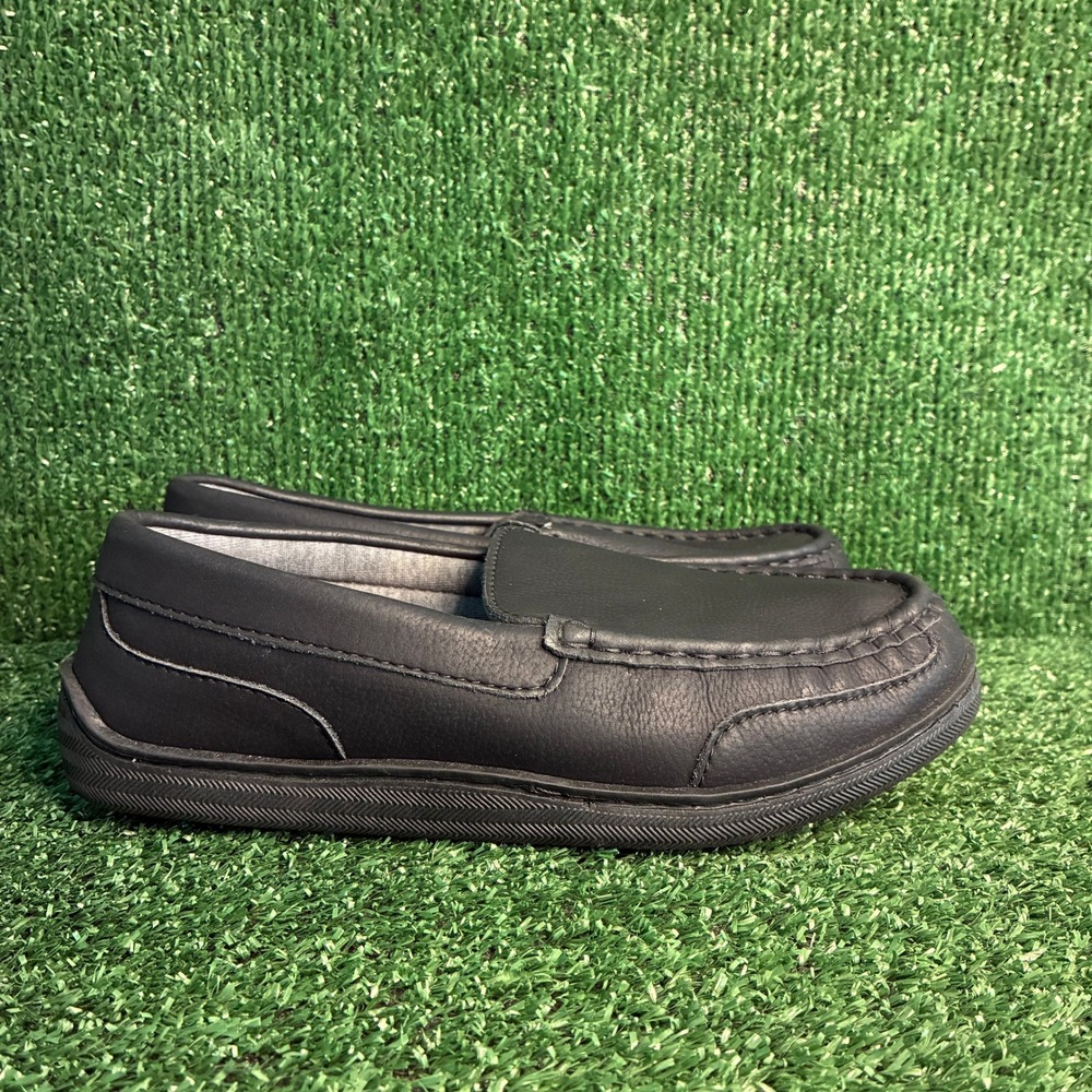 NEW MySlippers Leather Moccasin Loafer Driving Flat Casual Shoes Black Womens 8